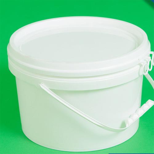 厂家直销6l广口加厚塑胶桶  果酱桶  防泄漏带盖密封塑料圆桶